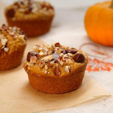 Healthy Pumpkin Muffins Recipe & Video | TipHero